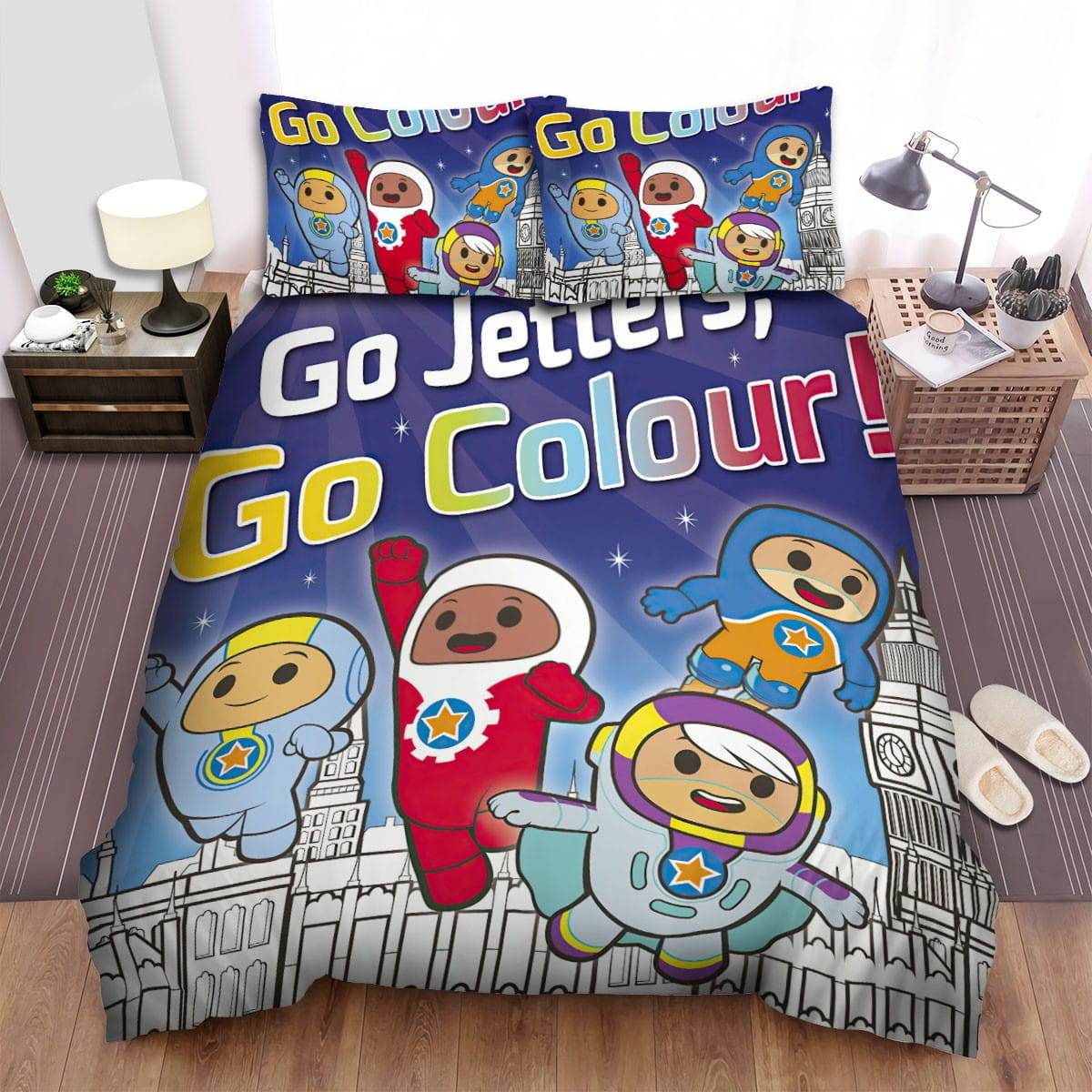 Go Jetters Go Colour Bedding Set, Gift For Christmas, Birthday, Thanksgiving