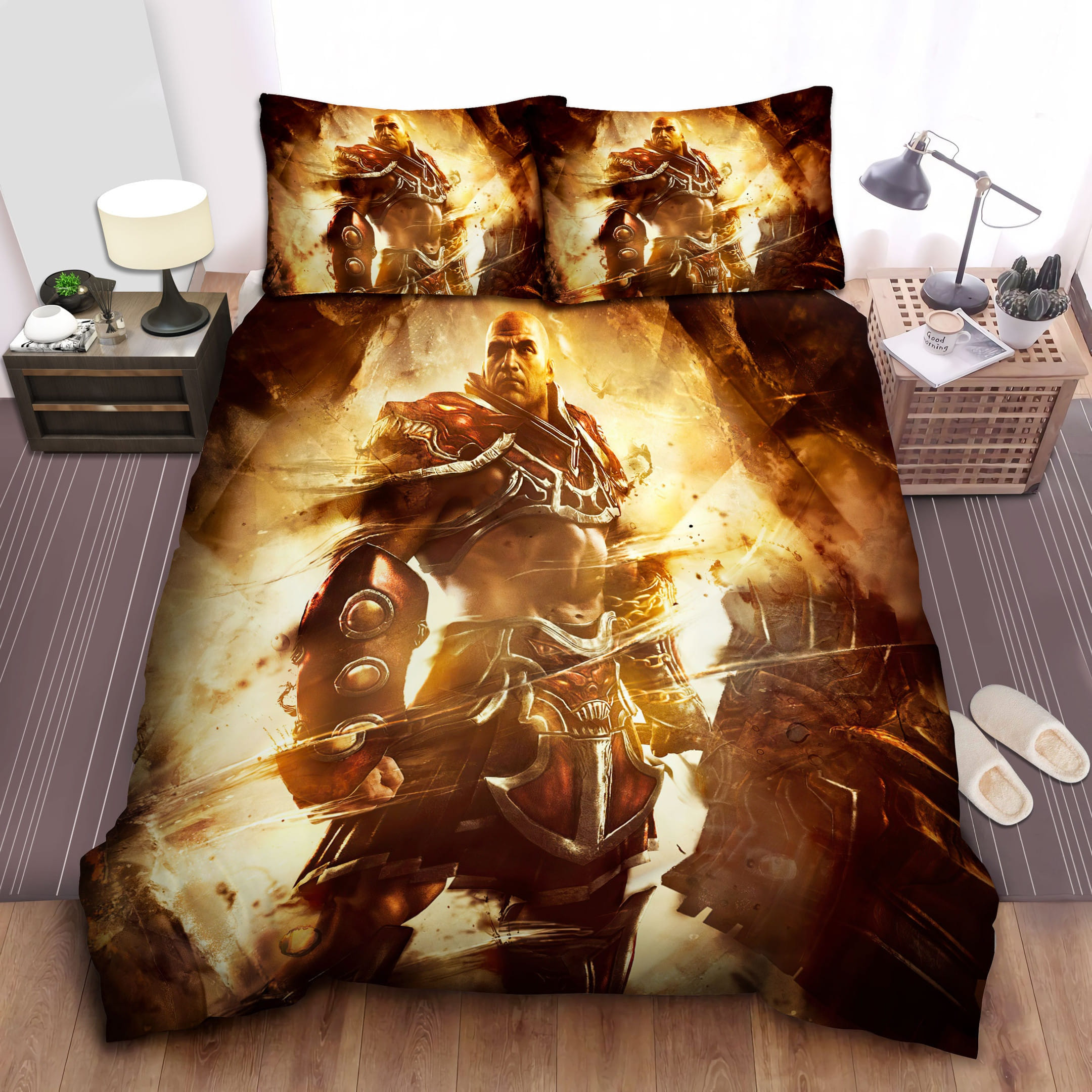 God Of War Atreus Spartan Bedding Sets Duvet Cover, Flatsheet, Pillowcase For Your Lover