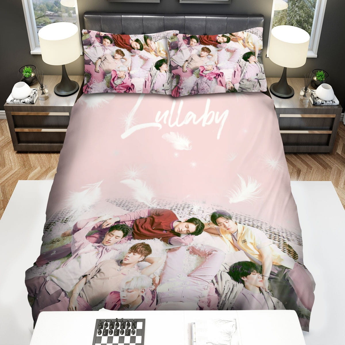 Got7 Lullaby Wallpaper Bedding Sets, Flatsheet Gift For Christmas, Thanksgiving, Halloween