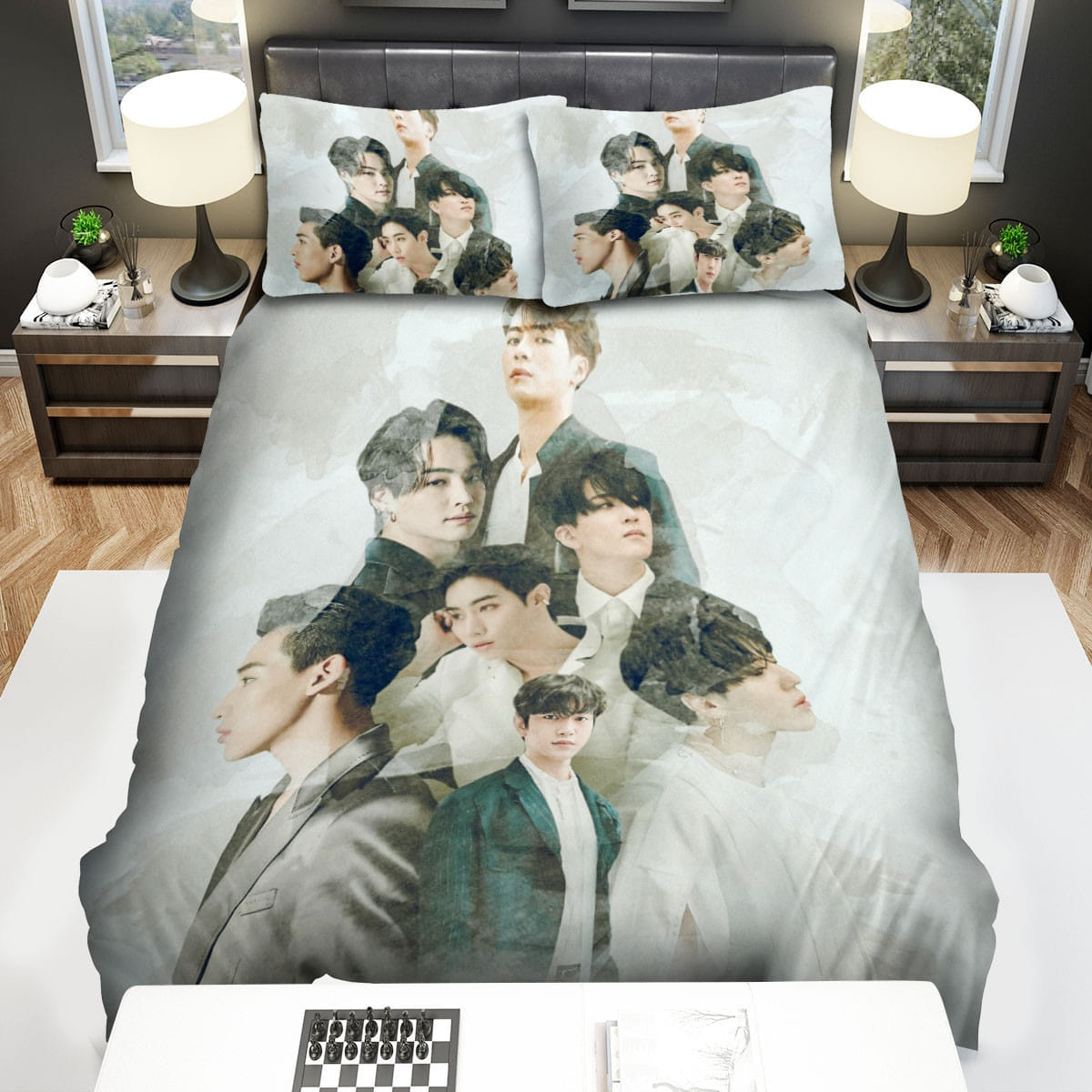 Got7 Artwork Wallpaper Bedding Set, Gift For Christmas, Birthday, Thanksgiving