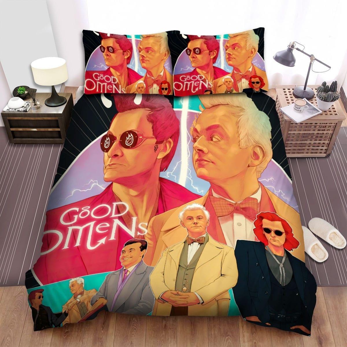 Good Omens Movie Art 5 Bedding Sets Duvet Cover, Flatsheet, Pillowcases For Every Bedroom