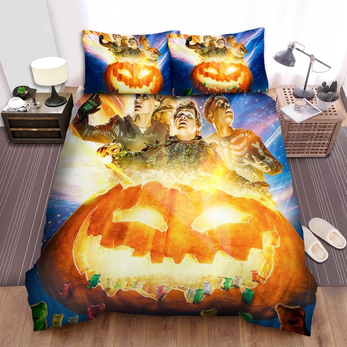 Goosebumps Pumpkins Bedding Set, Gift For Christmas, Birthday, Thanksgiving