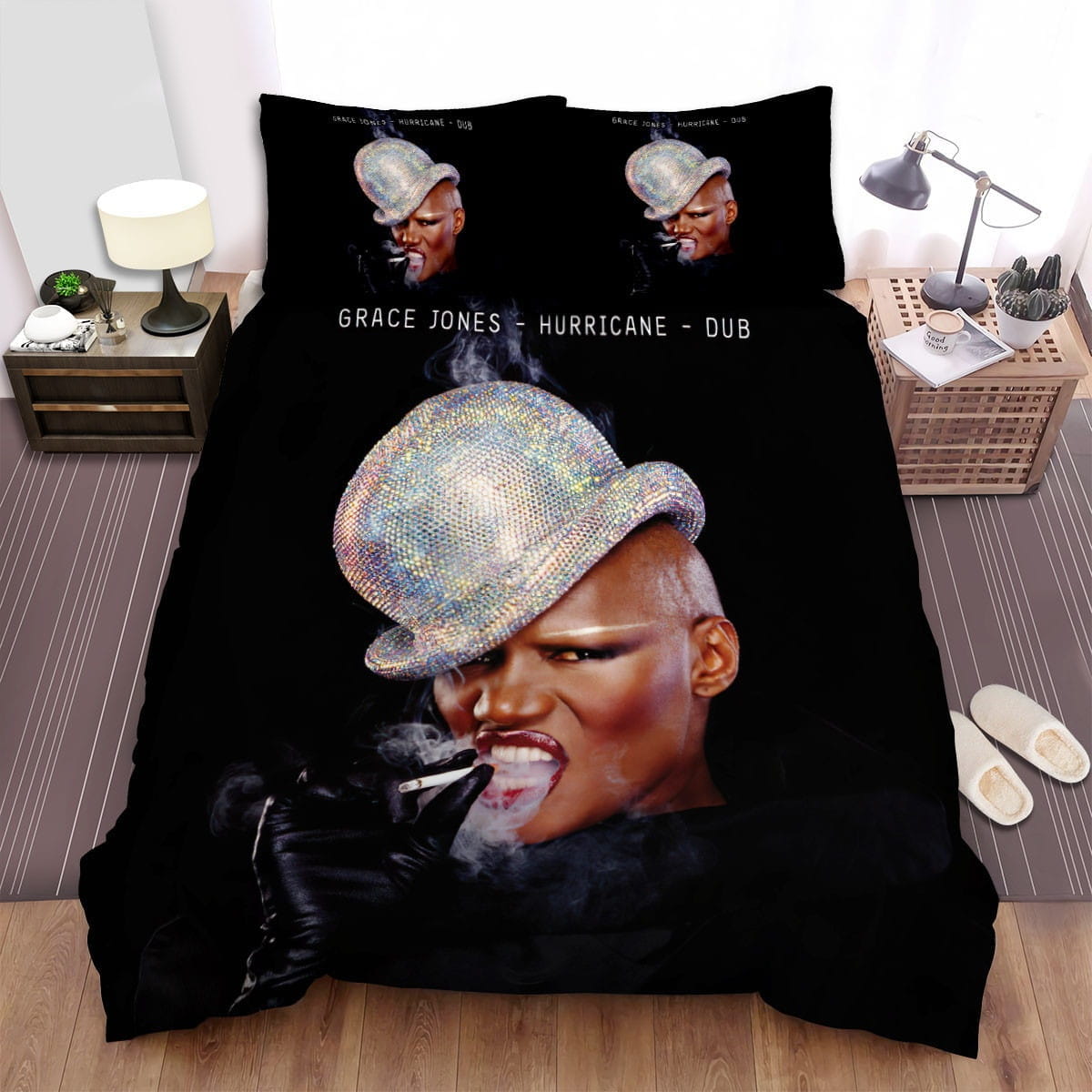 Grace Jones Hurricane Bedding Set, Gift For Christmas, Birthday, Thanksgiving