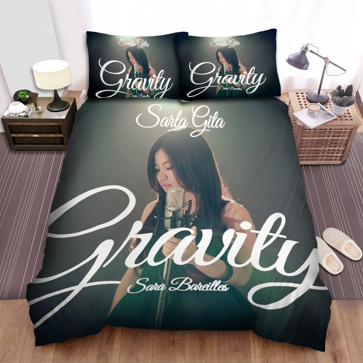 Gravity Sara Bareilles Bedding Sets, Flatsheet Gift For Christmas, Thanksgiving, Halloween