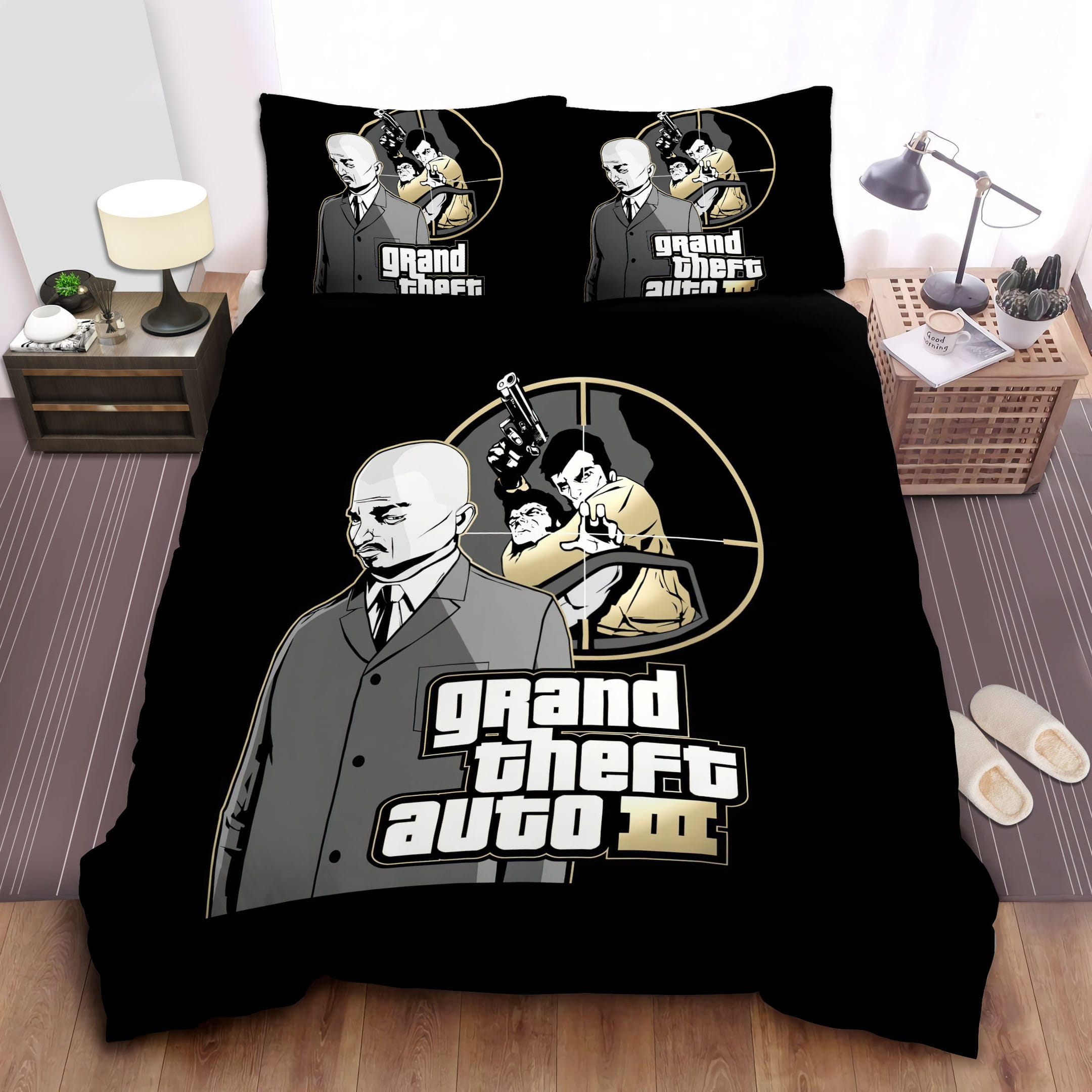 Grand Theft Auto Iii Rifle Decorative Bedding Sets with Duvet Cover, Flatsheet, Pillowcases