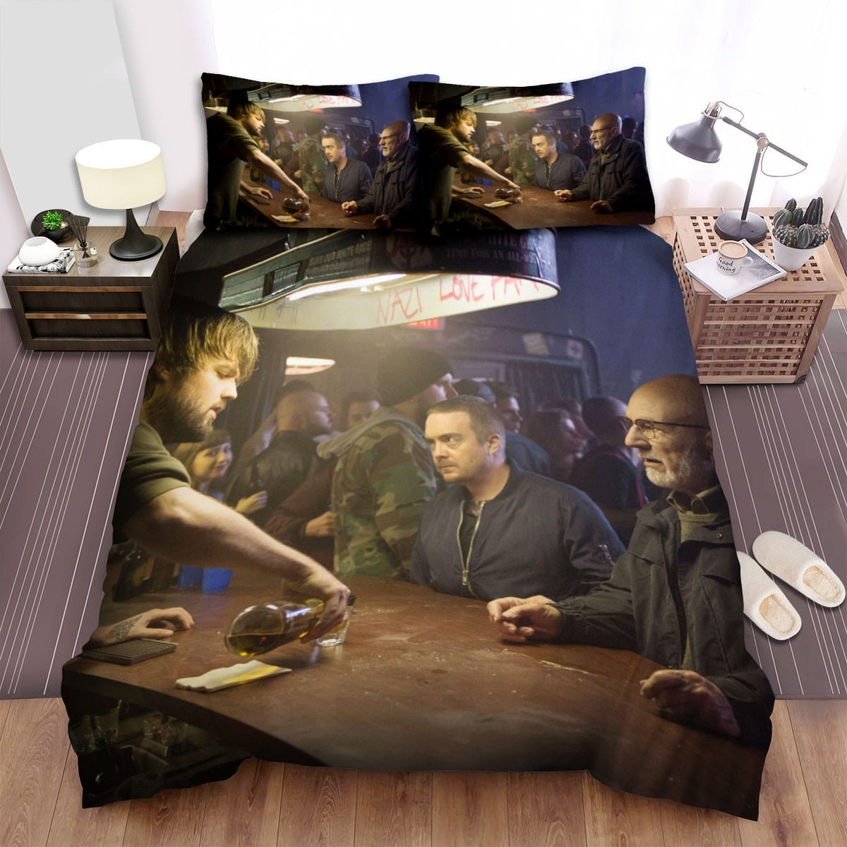 Green Room Pub Bedding Sets, Flatsheet Gift For Wife, Husband, Besties