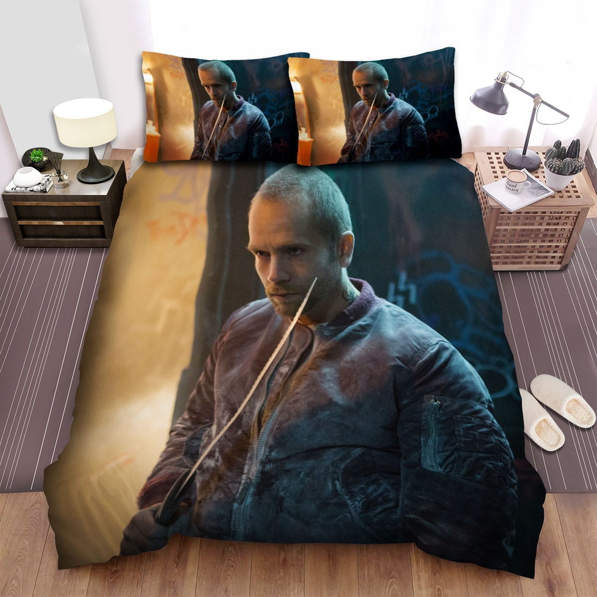 Green Room Knife Bedding Set, Gift For Christmas, Birthday, Thanksgiving