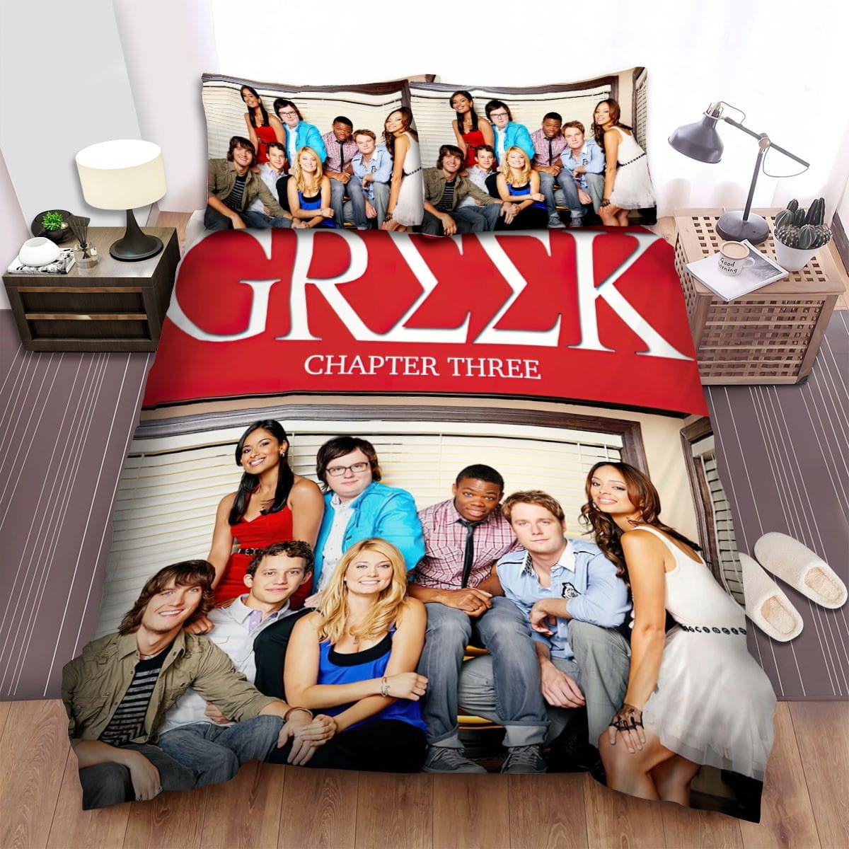 Greek Movie Poster 1 Bedding Sets Duvet Cover, Flatsheet, Pillowcases Perfect Gift For Fans