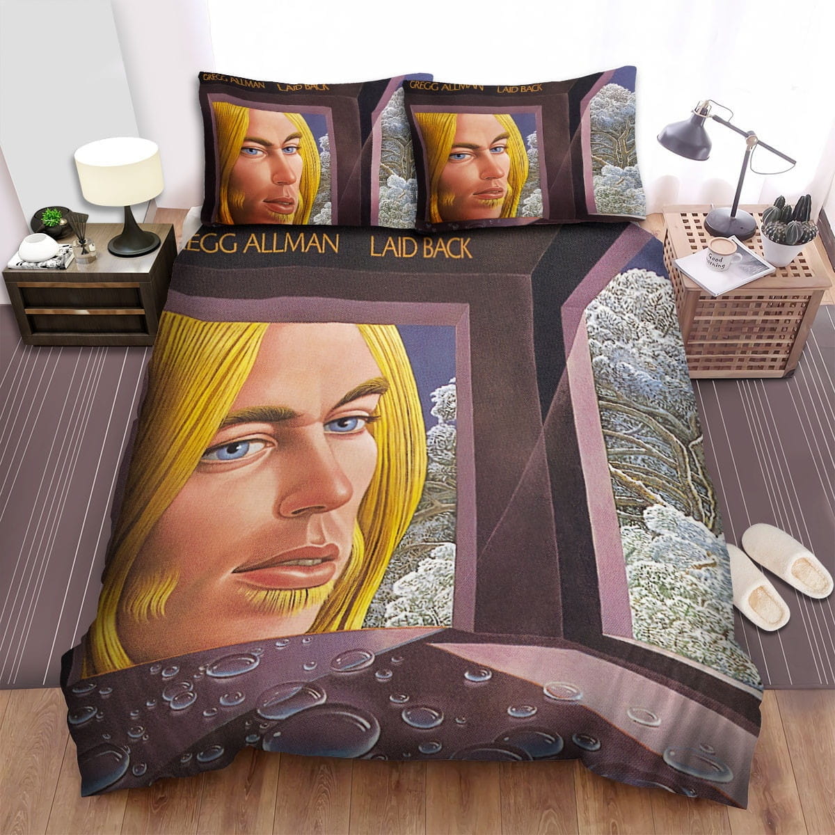 Gregg Allman Laid Back Bedding Sets Duvet Cover, Flatsheet, Pillowcase For Your Lover