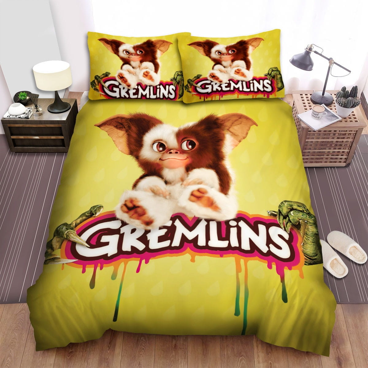 Gremlins Movie Psster 3 Bedding Sets Duvet Cover, Flatsheet, Pillowcase For Your Lover