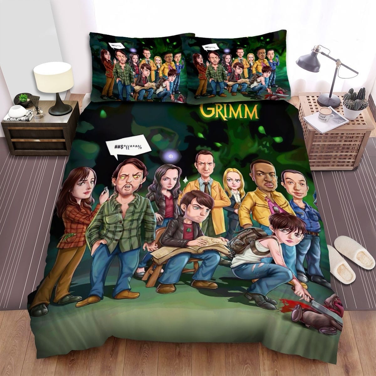 Grimm Character Art Bedding Sets Duvet Cover, Flatsheet, Pillowcases Perfect Gift For Fans