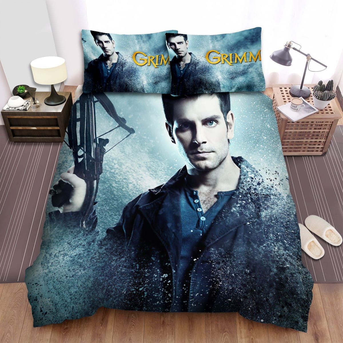 Grimm Crossbow Bedding Sets Duvet Cover, Flatsheet, Pillowcases Perfect Gift For Fans