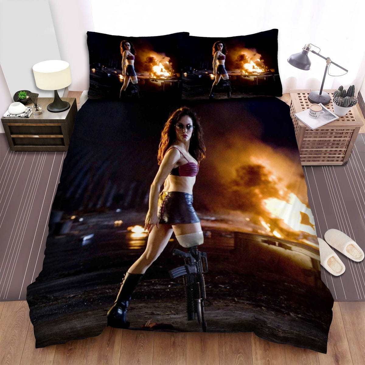Grindhouse Boom Bedding Sets, Flatsheet Gift For Wife, Husband, Besties