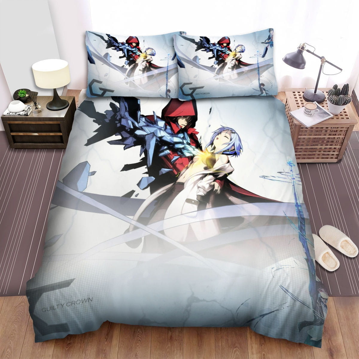 Guilty Crown Anime Art Decorative Bedding Sets with Duvet Cover, Flatsheet, Pillowcases