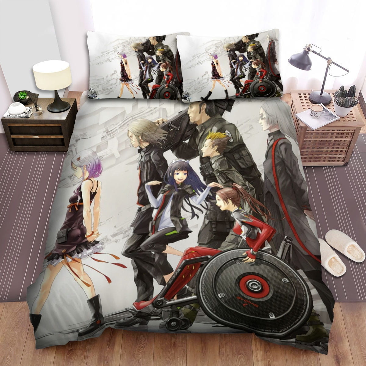 Guilty Crown Characters Bedding Sets, Flatsheet Gift For Wife, Husband, Besties