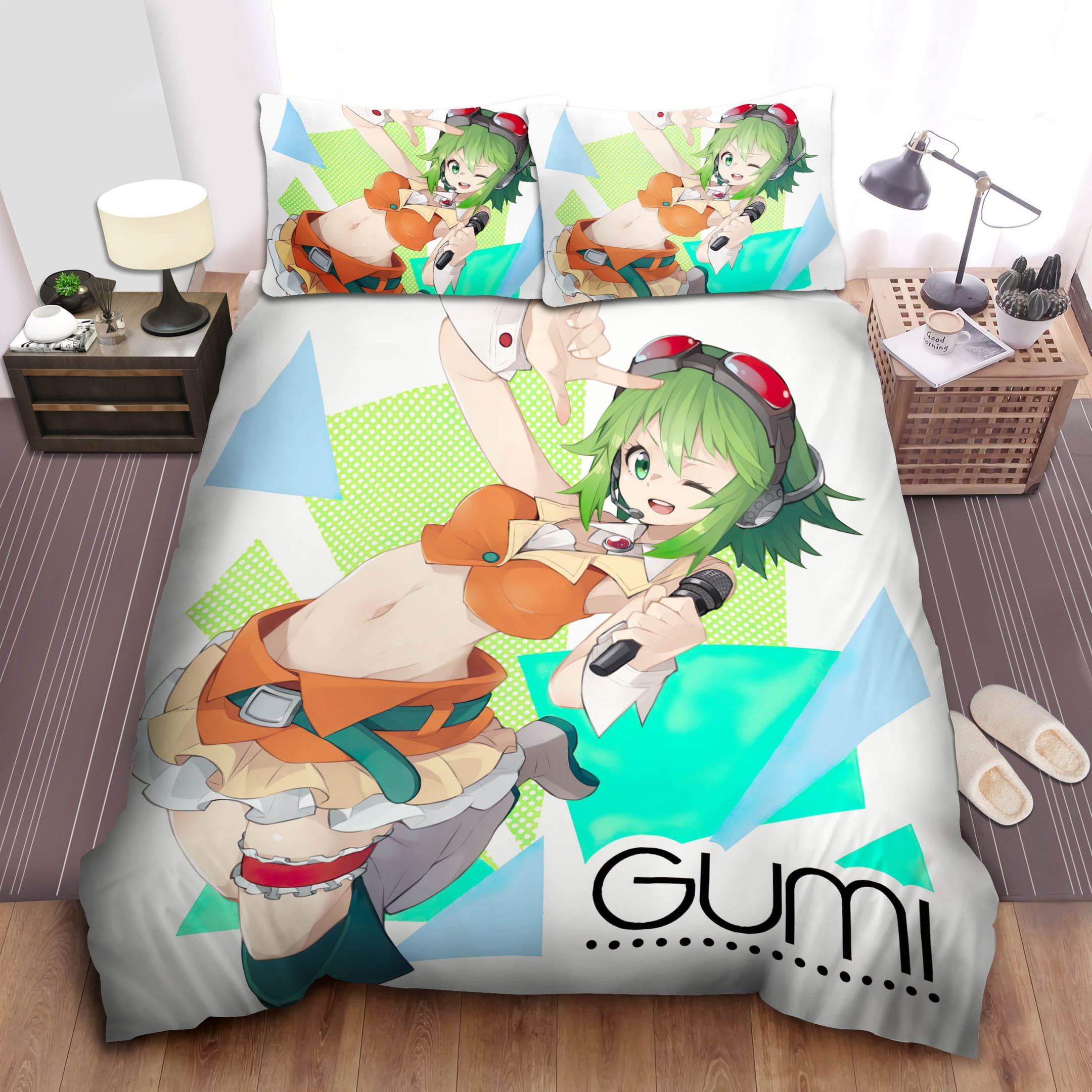Gumi (Megpoid) Bedding Set, Gift For Christmas, Birthday, Thanksgiving