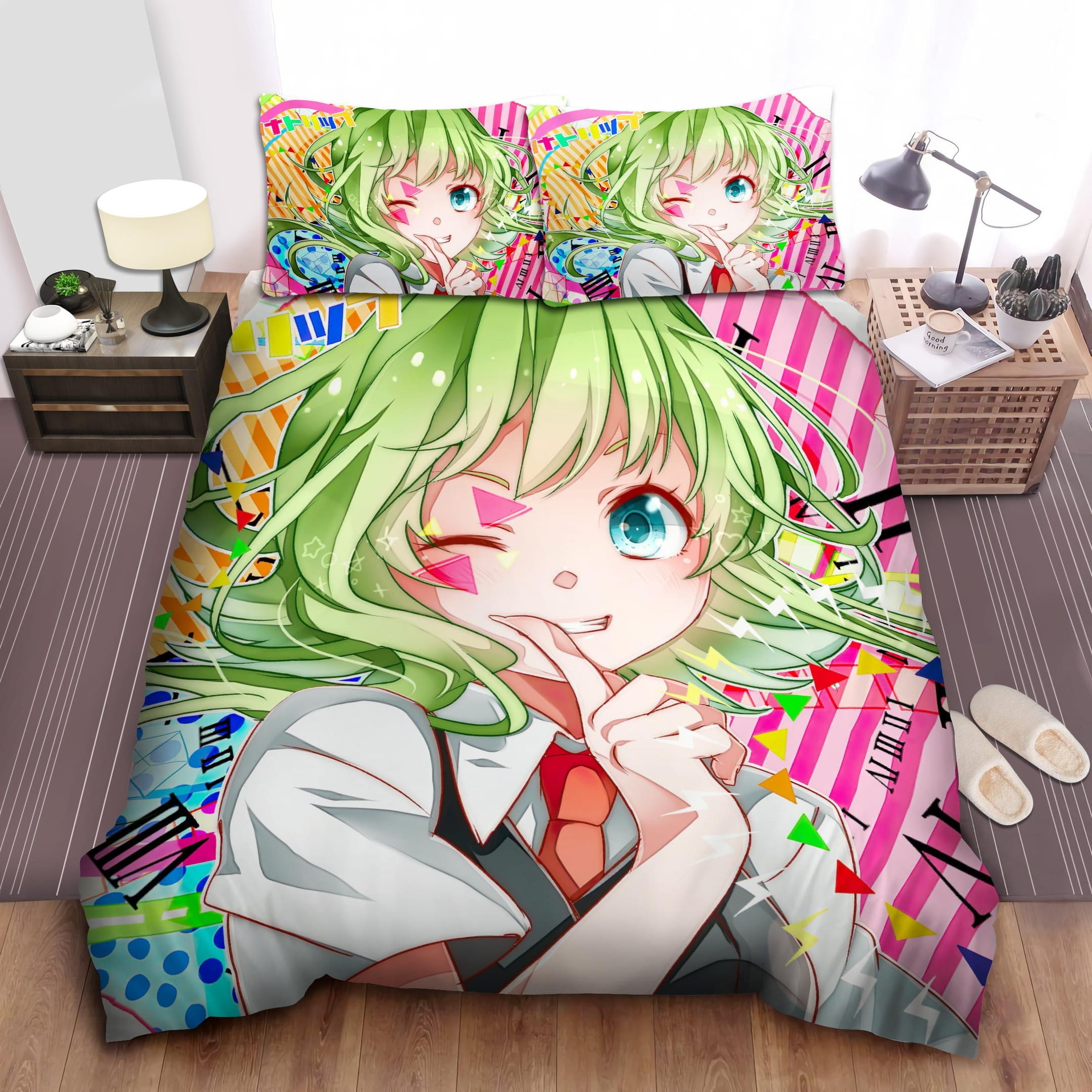 Gumi (Megpoid) Bedding Sets, Flatsheet Gift For Christmas, Thanksgiving, Halloween
