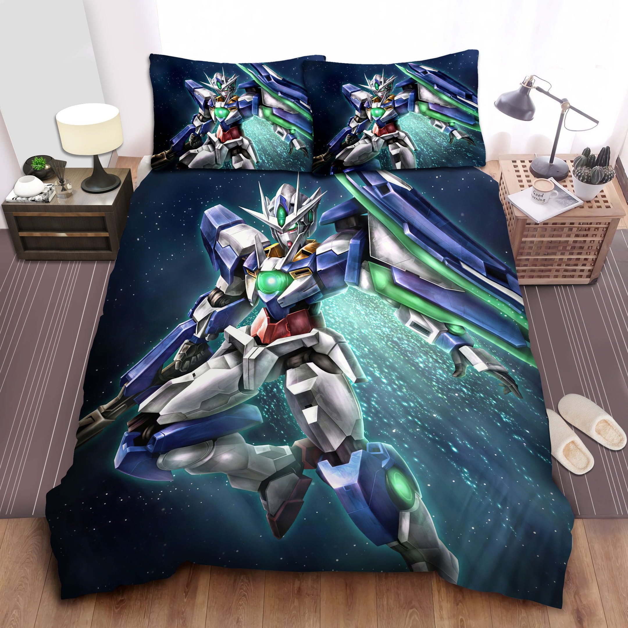 Gundam 00 Bedding Sets, Flatsheet Gift For Wife, Husband, Besties