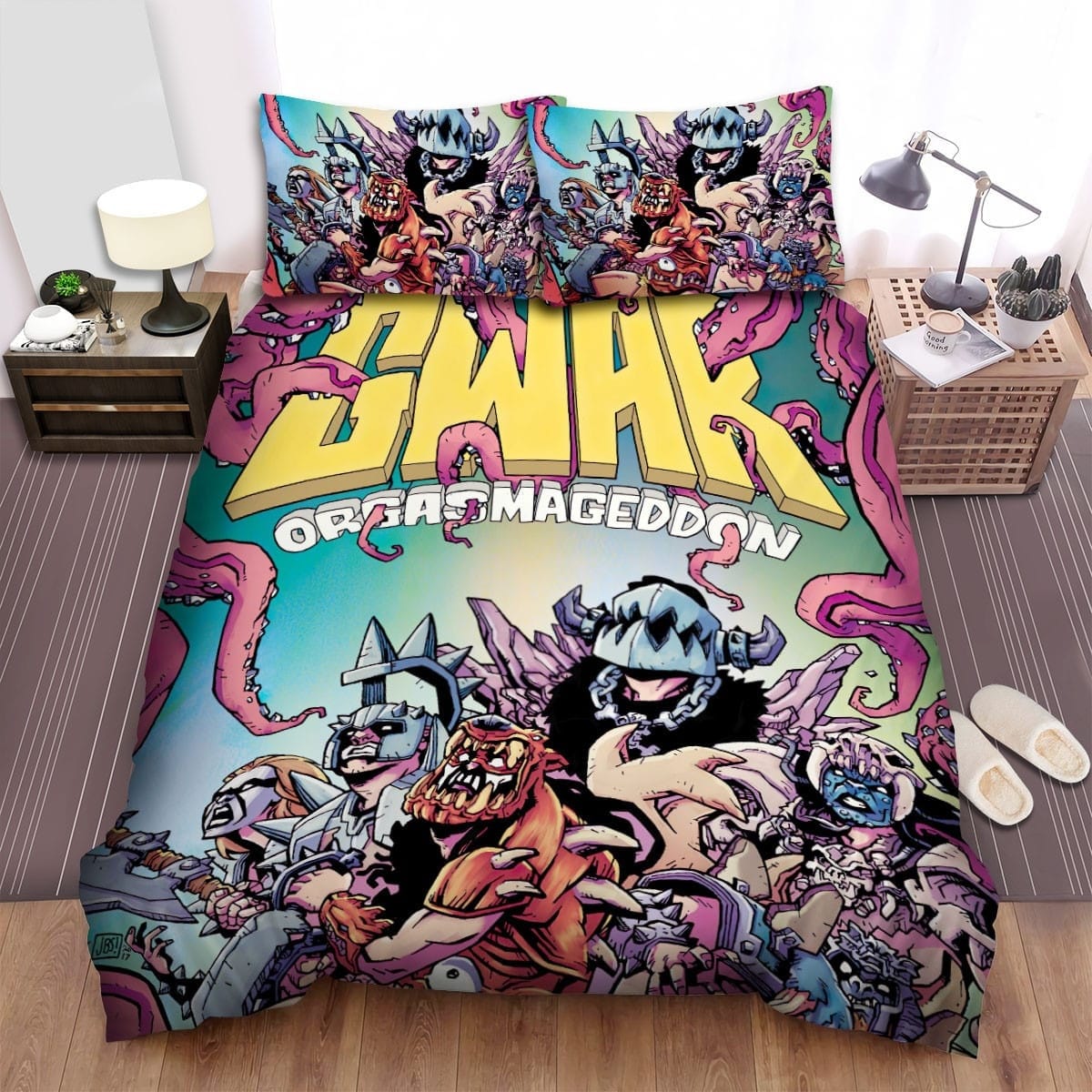 Gwar Music Color Photo Bedding Sets Duvet Cover, Flatsheet, Pillowcases Perfect Gift For Fans
