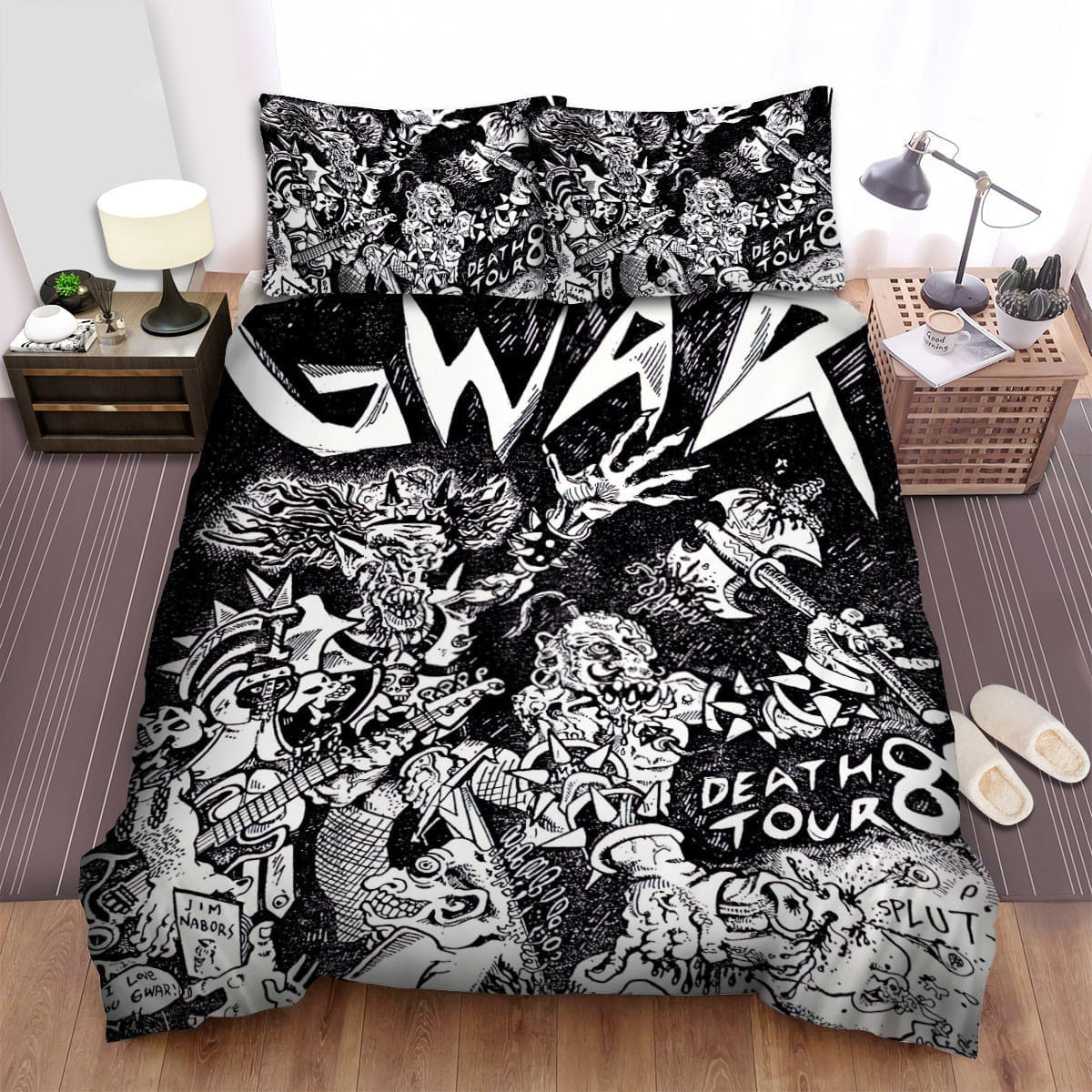 Gwar Music Fanart Decorative Bedding Sets with Duvet Cover, Flatsheet, Pillowcases