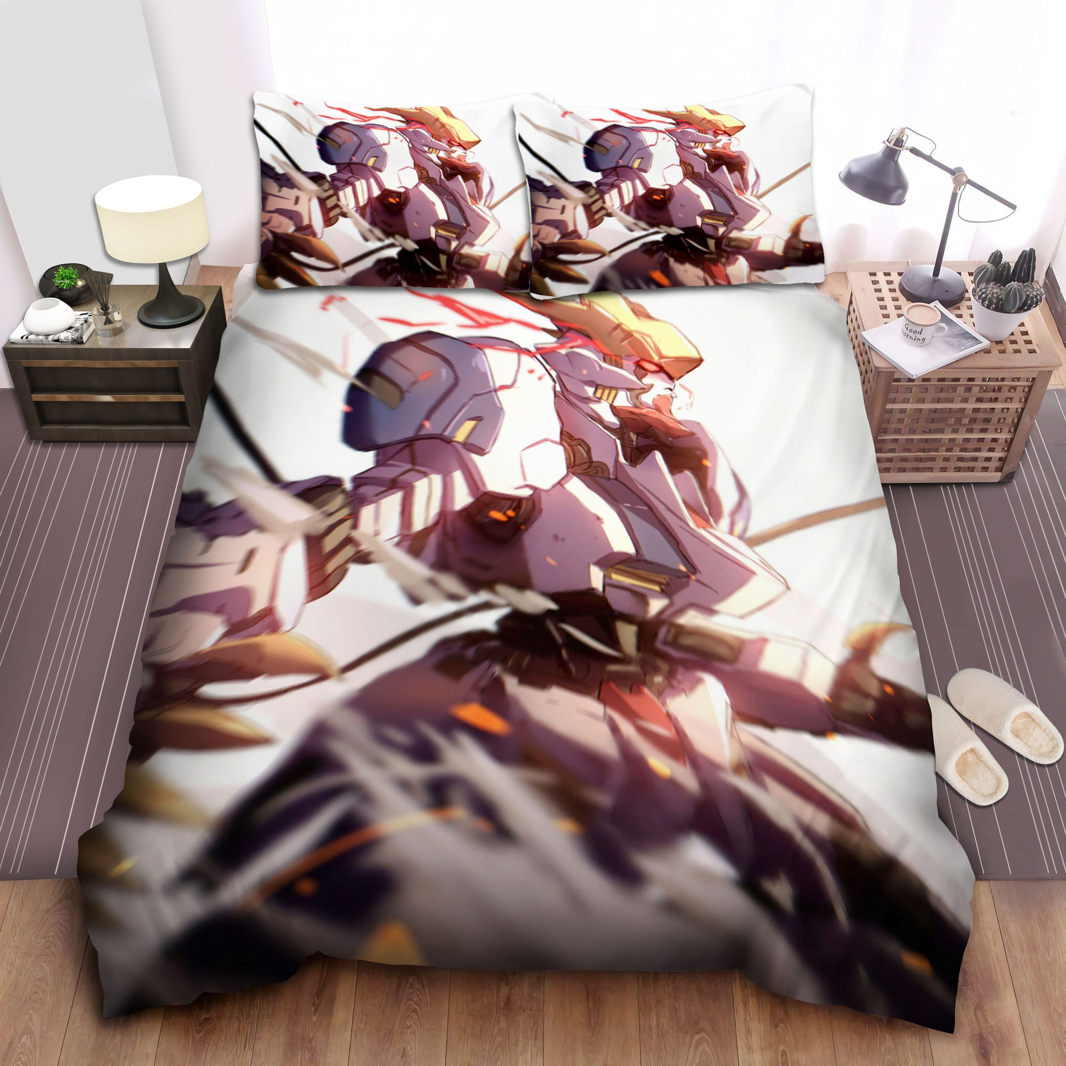 Gundam Barbatos Lupus Rex Bedding Sets, Flatsheet Gift For Wife, Husband, Besties