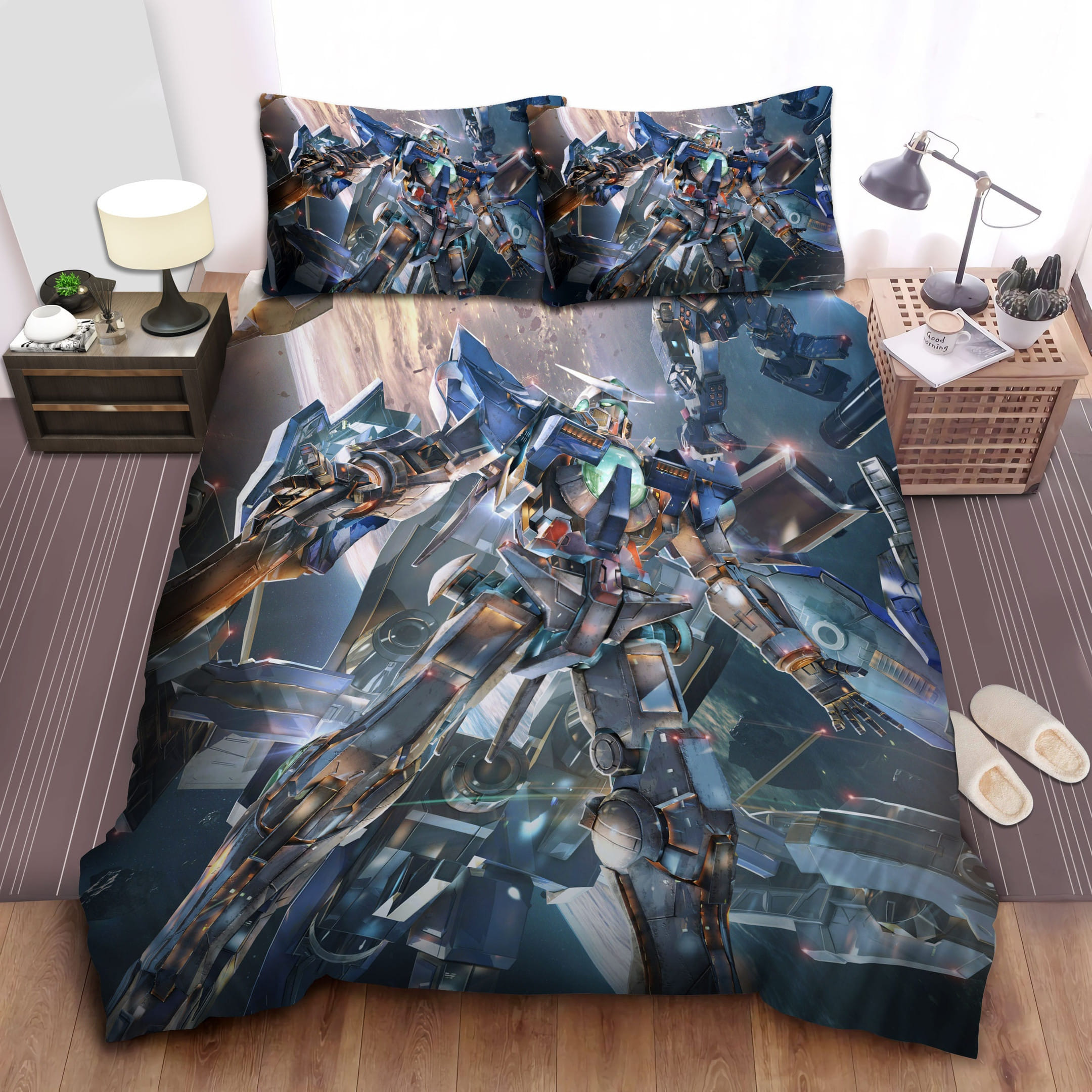 Gundam Exia Bedding Sets Duvet Cover, Flatsheet, Pillowcases For Every Bedroom