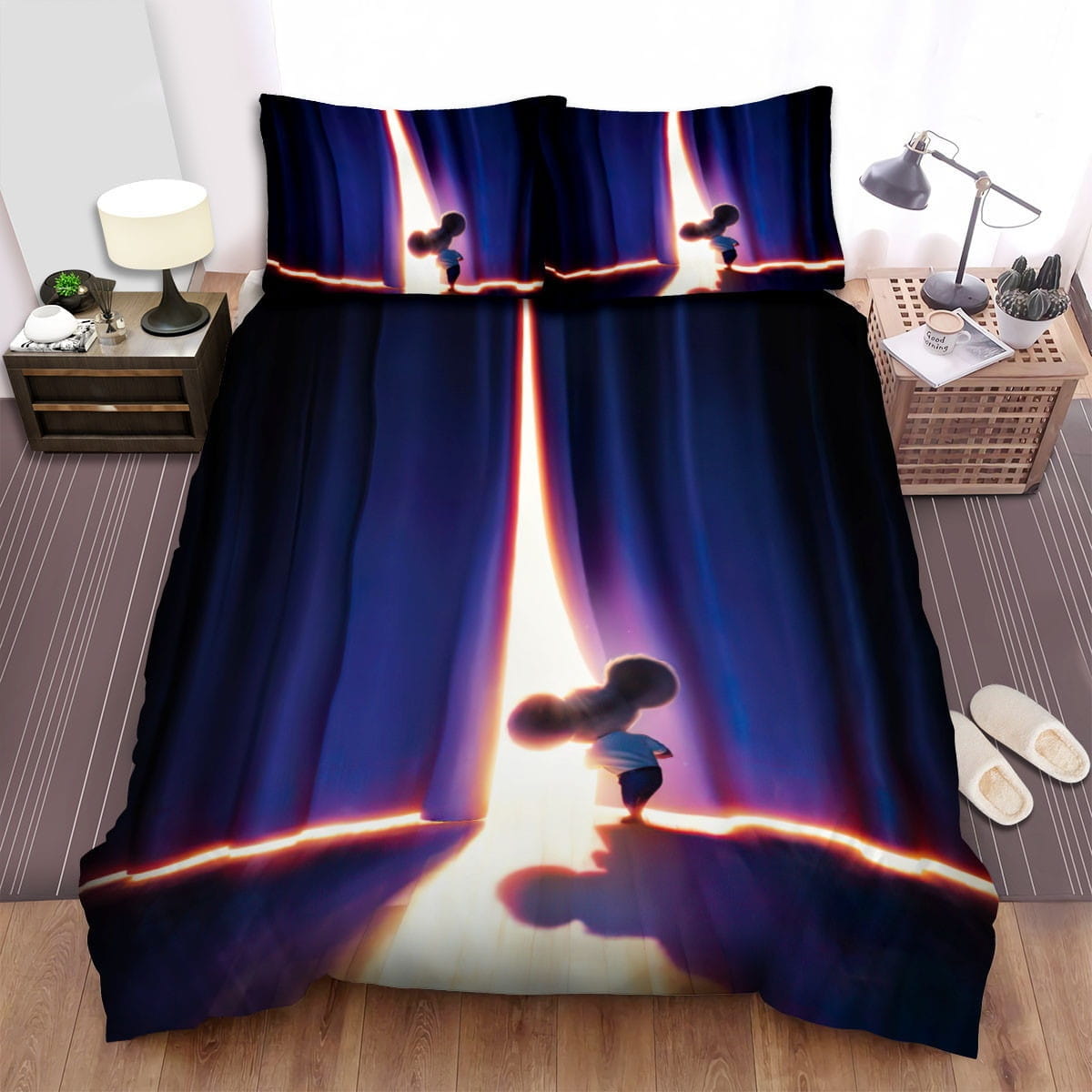 Ha*Ash Band Mickey Bedding Sets, Flatsheet Gift For Wife, Husband, Besties