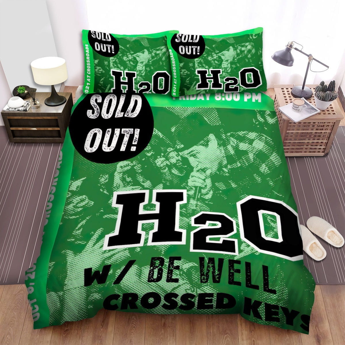 H2o Crossed Keys Decorative Bedding Sets with Duvet Cover, Flatsheet, Pillowcases