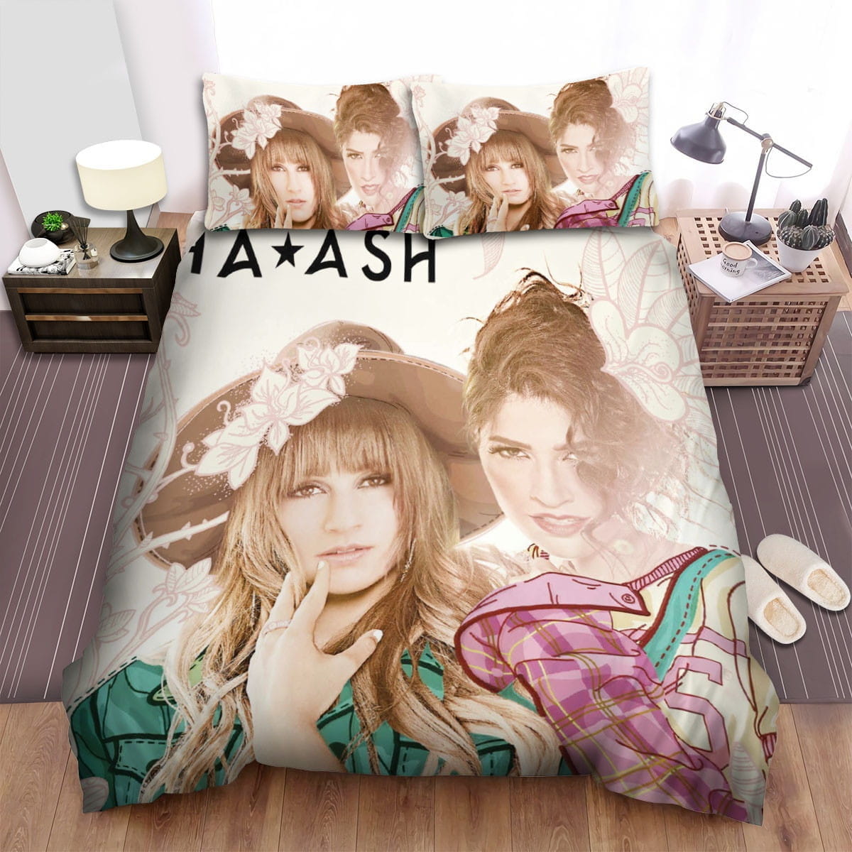 Ha*Ash Band Beautiful Bedding Sets Duvet Cover, Flatsheet, Pillowcases Perfect Gift For Fans