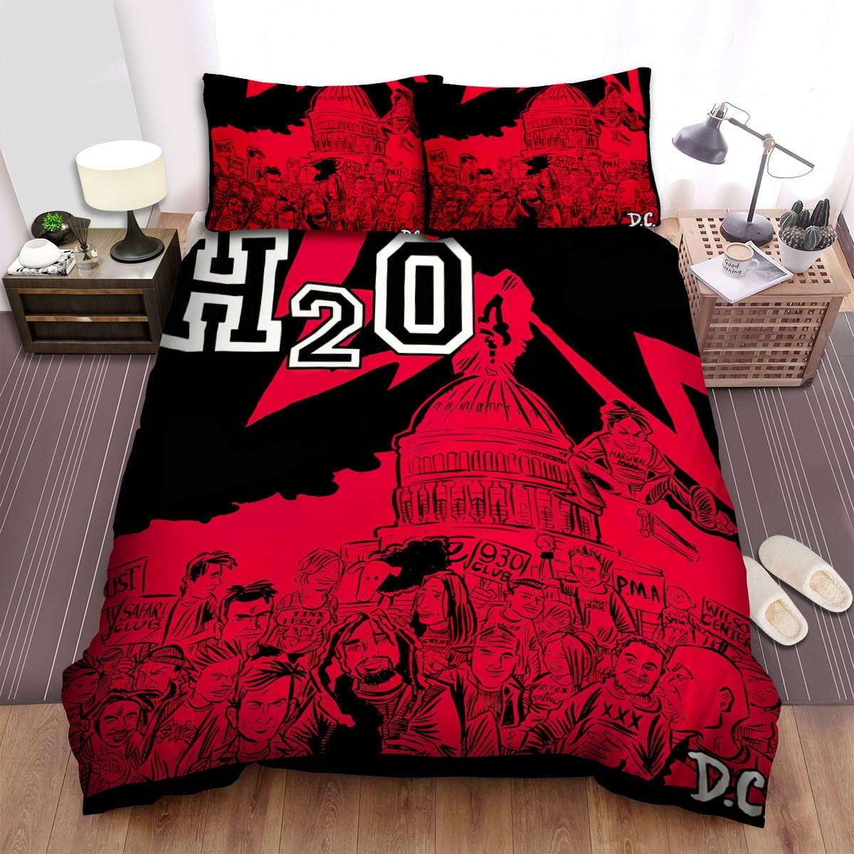 H2o D.C. Bedding Sets Duvet Cover, Flatsheet, Pillowcases Perfect Gift For Fans