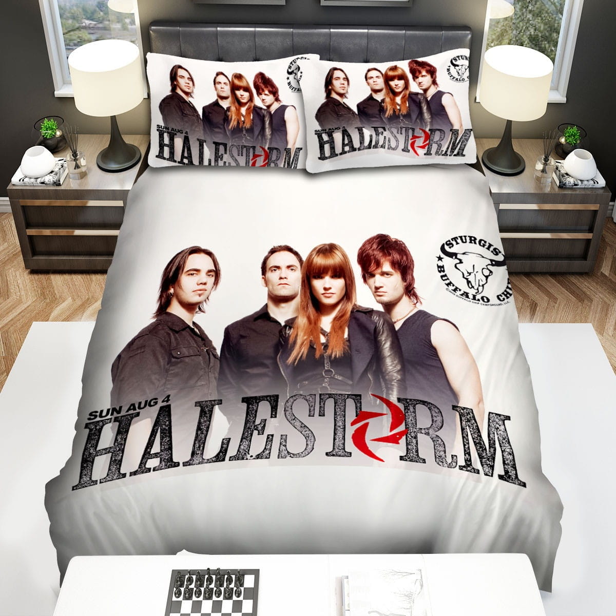 Halestorm Members Photo Bedding Sets, Flatsheet Gift For Wife, Husband, Besties