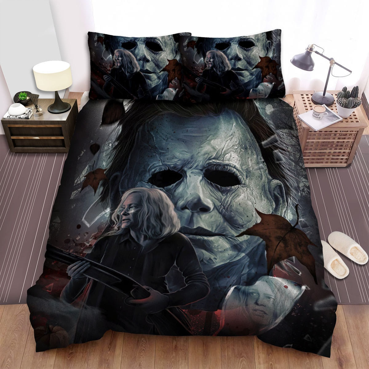 Halloween (I) Movie Art 4 Bedding Set, Gift For Christmas, Birthday, Thanksgiving