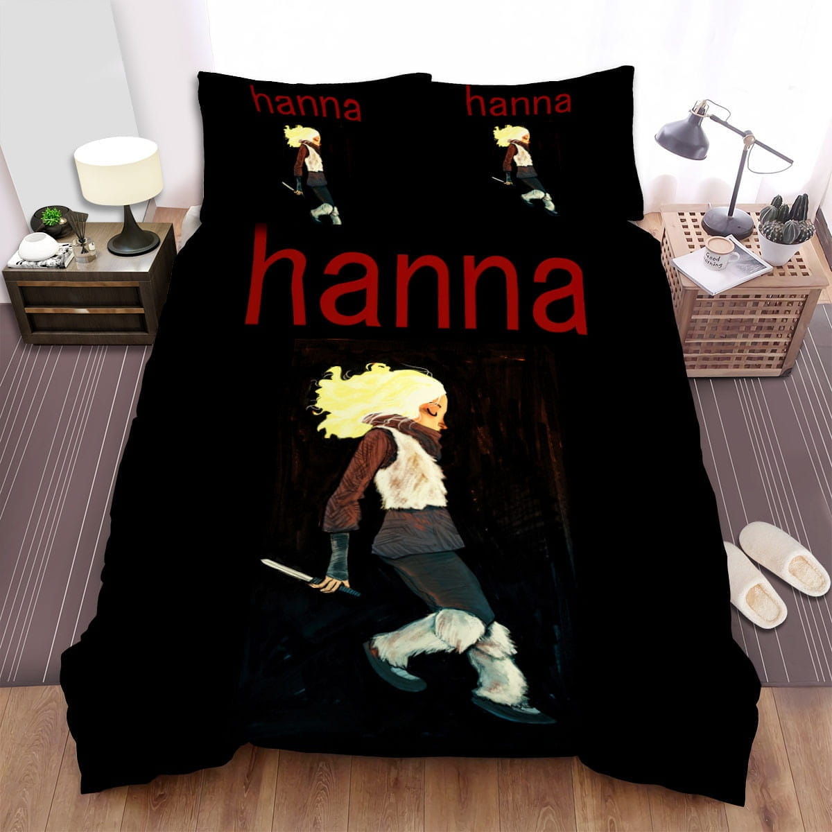 Hanna Movie Art 2 Decorative Bedding Sets with Duvet Cover, Flatsheet, Pillowcases