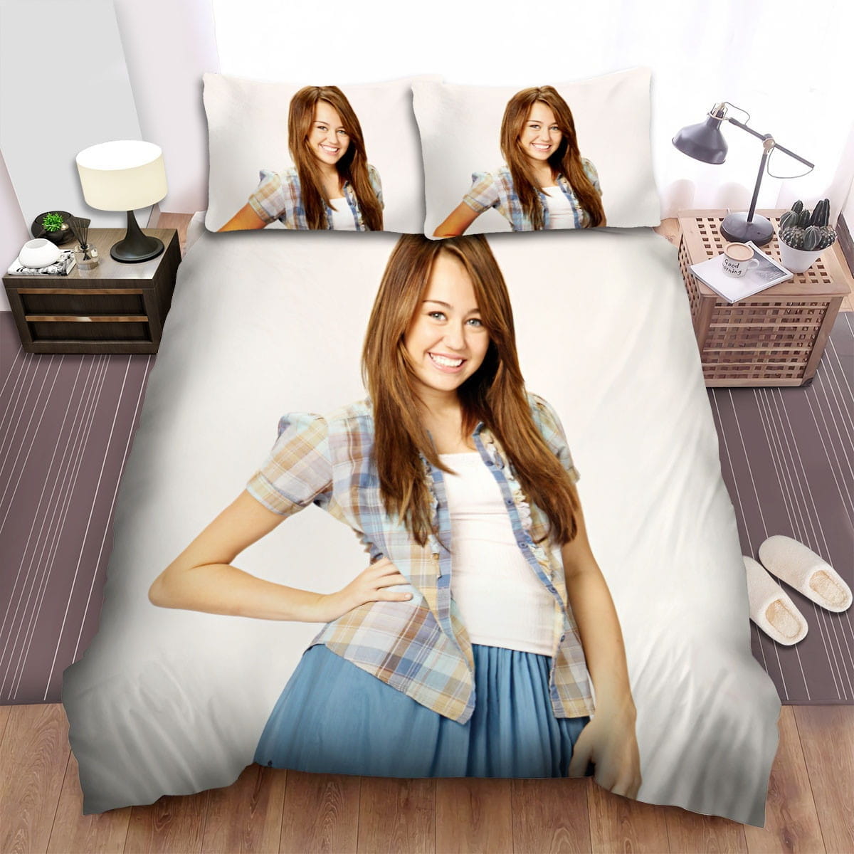 Hannah Montana Teenager Bedding Set, Gift For Christmas, Birthday, Thanksgiving