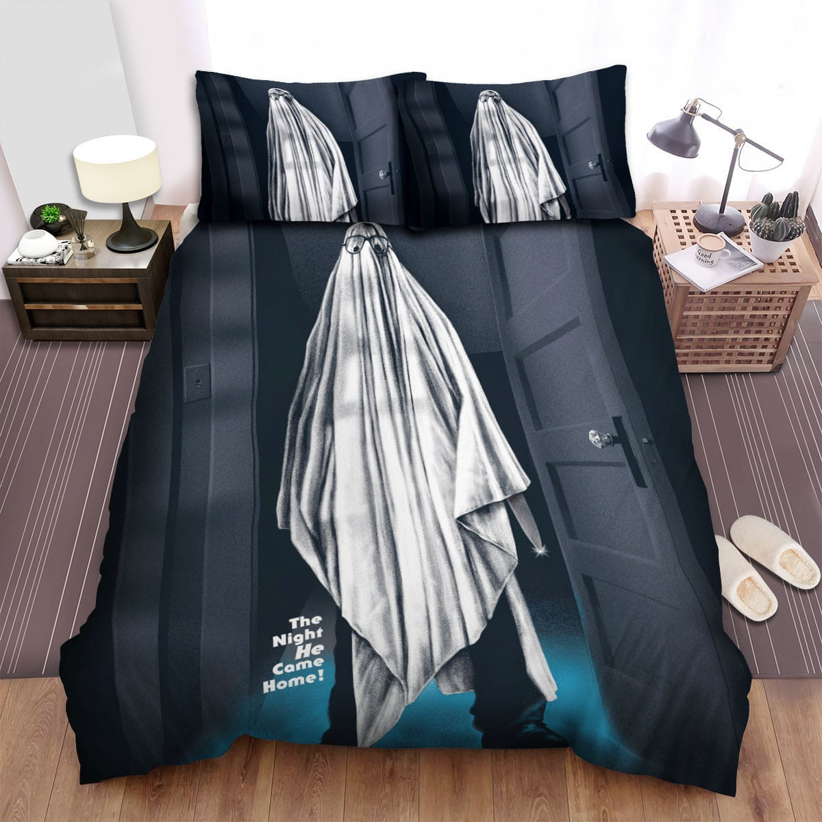 Halloween Movie Fake Ghost Bedding Sets, Flatsheet Gift For Wife, Husband, Besties
