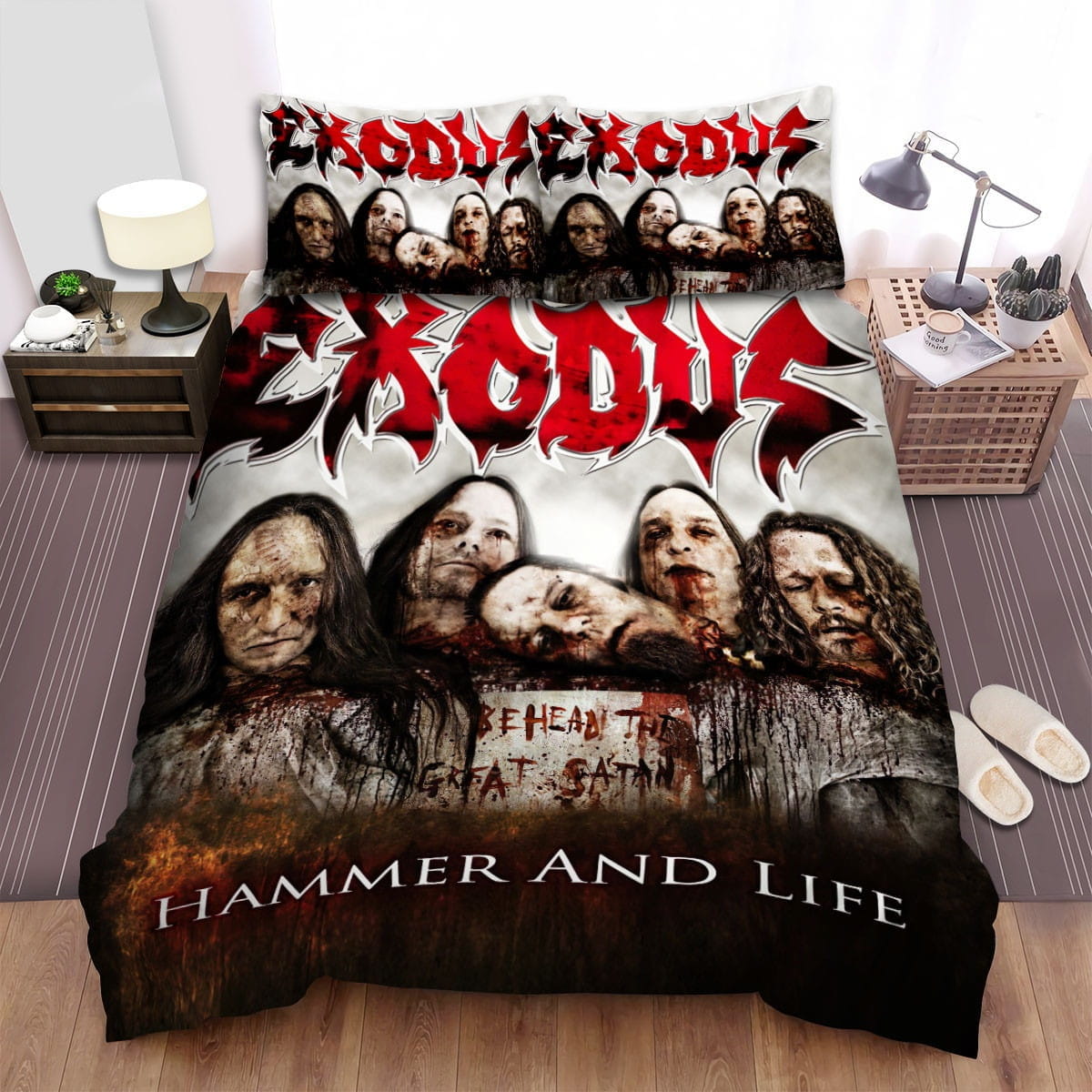 Hammer And Life Exodus Bedding Sets, Flatsheet Gift For Wife, Husband, Besties