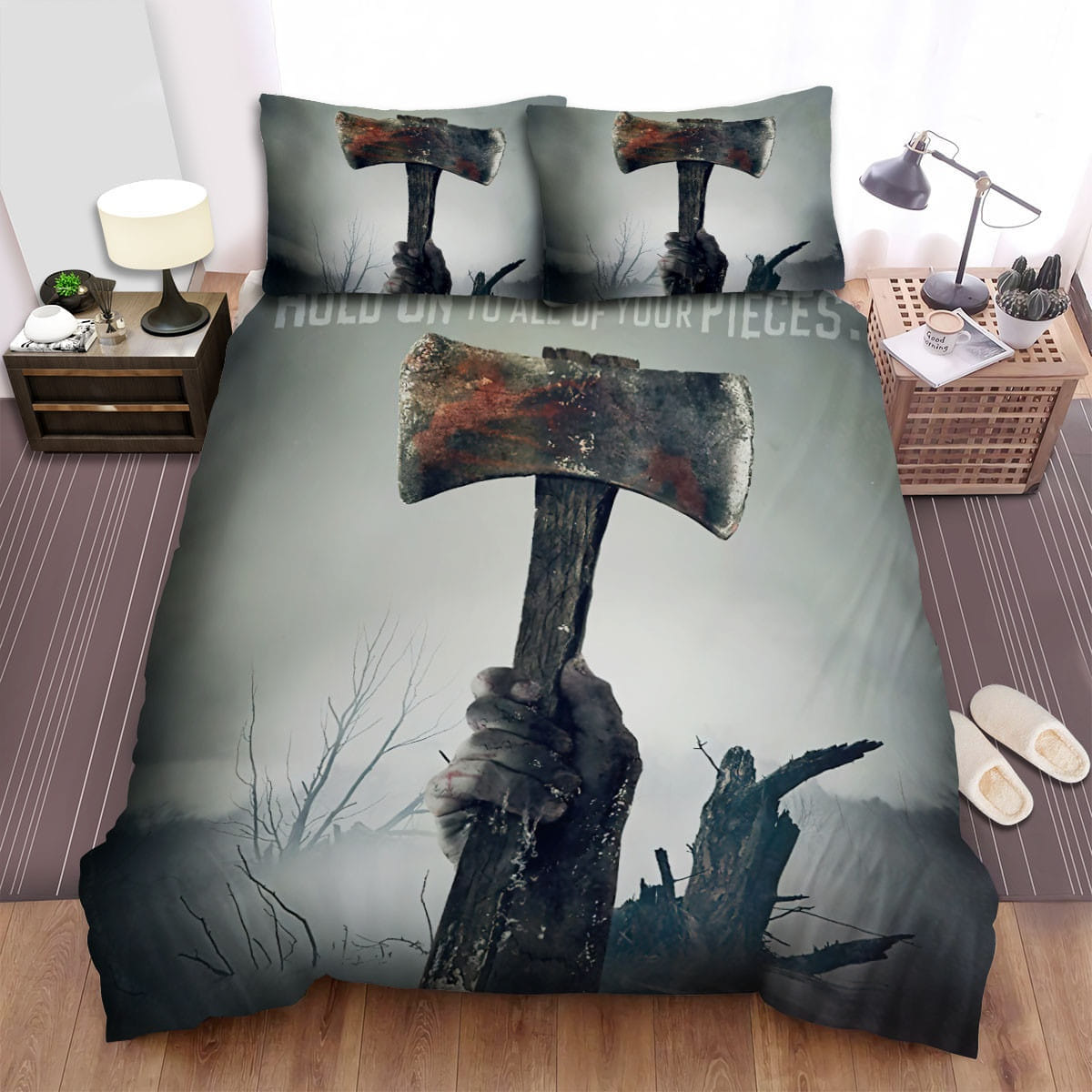Hatchet Poster 5 Bedding Sets, Flatsheet Gift For Christmas, Thanksgiving, Halloween