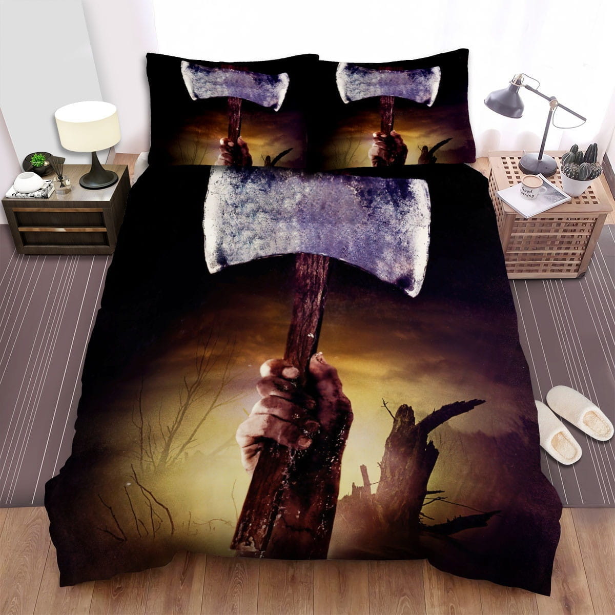 Hatchet Swamp Bedding Set, Gift For Christmas, Birthday, Thanksgiving