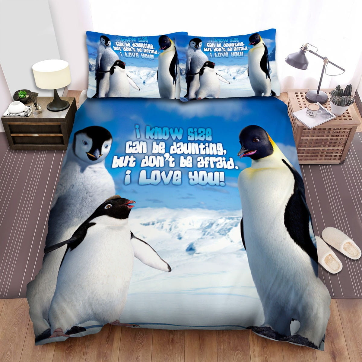 Happy Feet A Family Happy Bedding Sets Duvet Cover, Flatsheet, Pillowcases For Every Bedroom