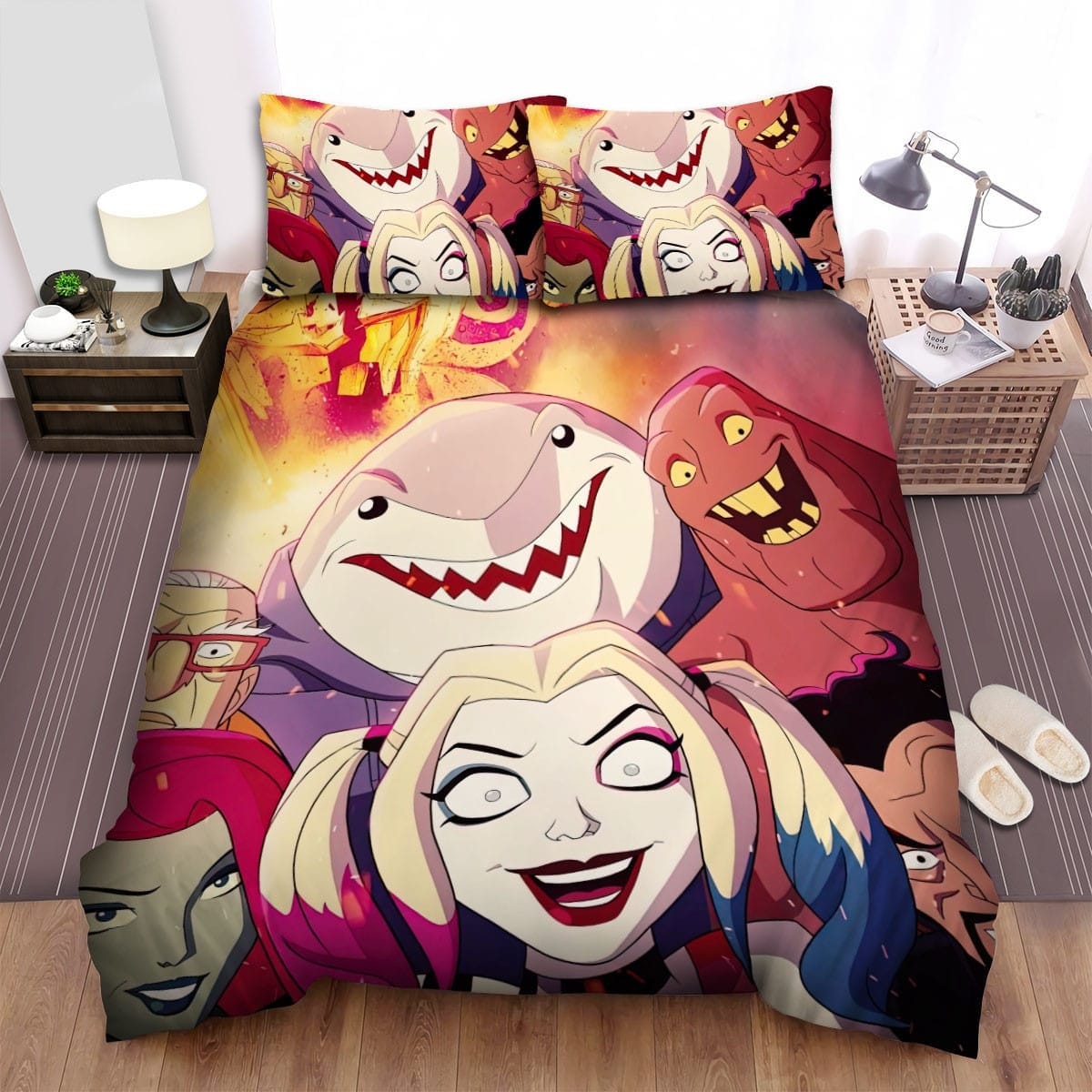 Harley Quinn Team Bedding Sets Duvet Cover, Flatsheet, Pillowcases Perfect Gift For Fans