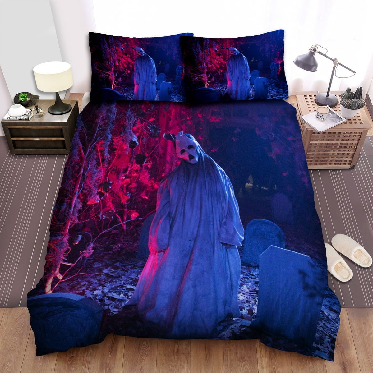Haunt (I) Cemetery Bedding Sets Duvet Cover, Flatsheet, Pillowcase For Your Lover