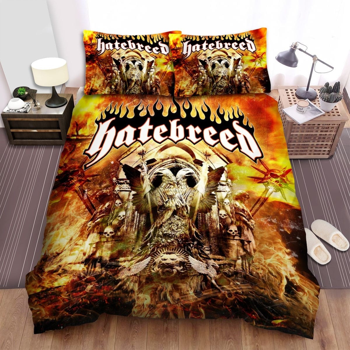 Hatebreed Band Golden Hell Bedding Set, Gift For Christmas, Birthday, Thanksgiving
