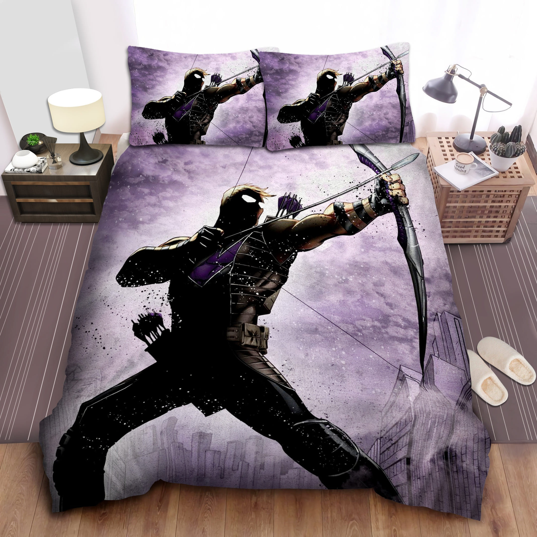 Hawkeye The Marksman Decorative Bedding Sets with Duvet Cover, Flatsheet, Pillowcases