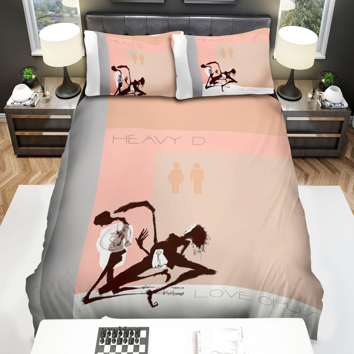 Heavy D Album Cover Bedding Sets Duvet Cover, Flatsheet, Pillowcase For Your Lover