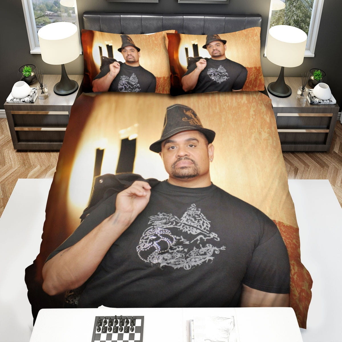 Heavy D Portrait Photo Bedding Sets Duvet Cover, Flatsheet, Pillowcase For Your Lover