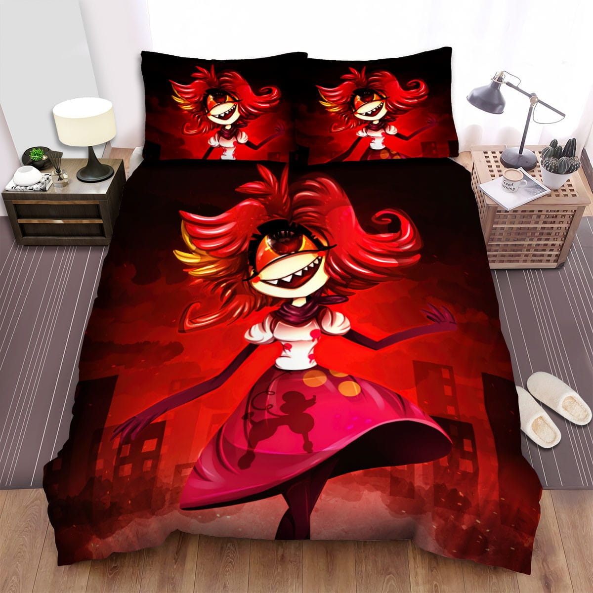 Hazbin Hotel Niffty Bedding Set, Gift For Christmas, Birthday, Thanksgiving