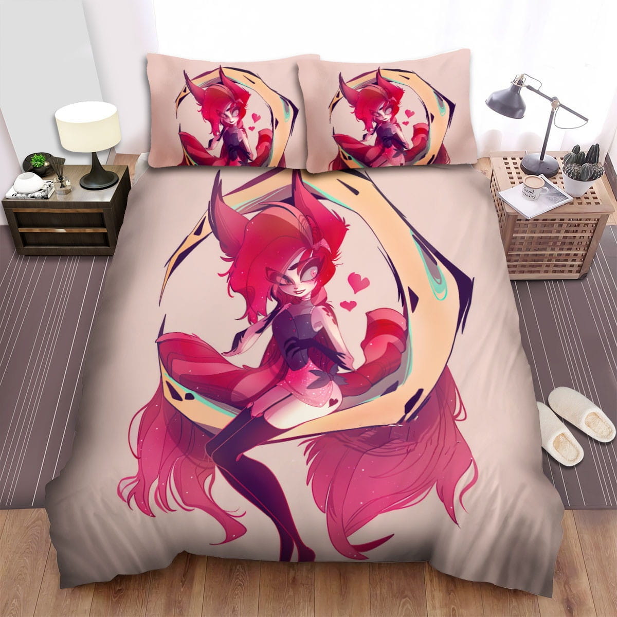Hazbin Hotel Crymini Bedding Sets, Flatsheet Gift For Christmas, Thanksgiving, Halloween
