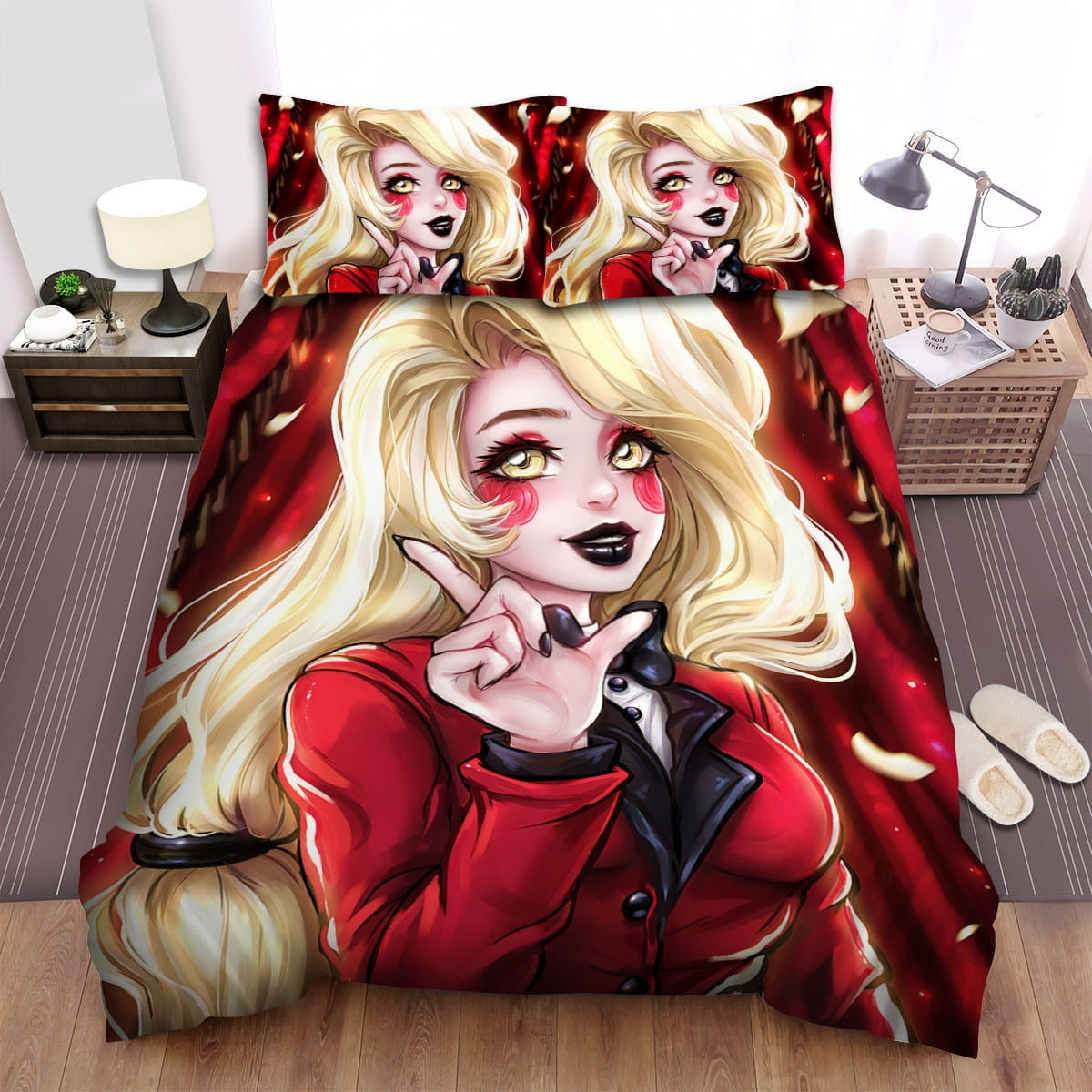 Hazbin Hotel Charlie Bedding Set, Gift For Christmas, Birthday, Thanksgiving