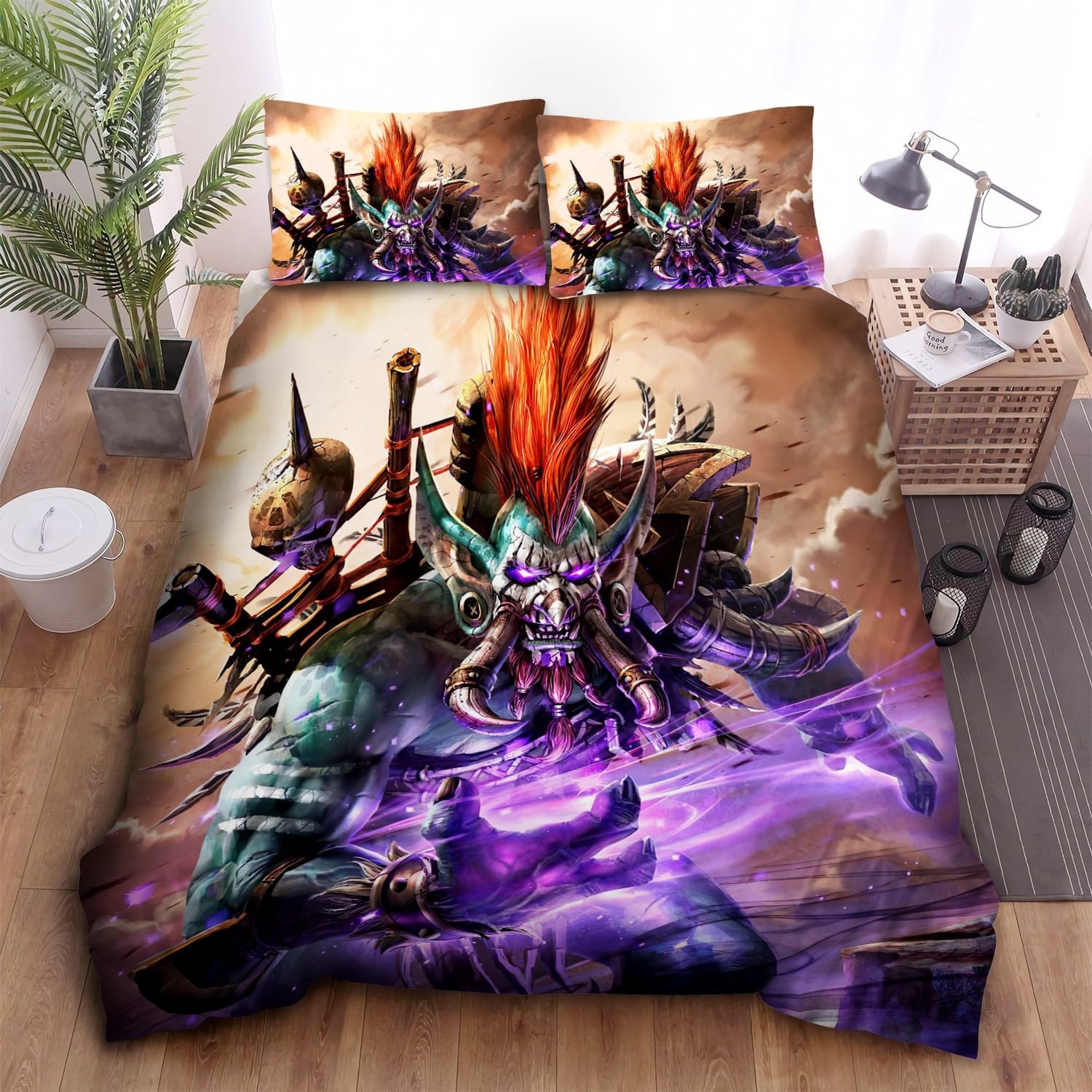 Hearthstone Voljin Bedding Sets, Flatsheet Gift For Christmas, Thanksgiving, Halloween