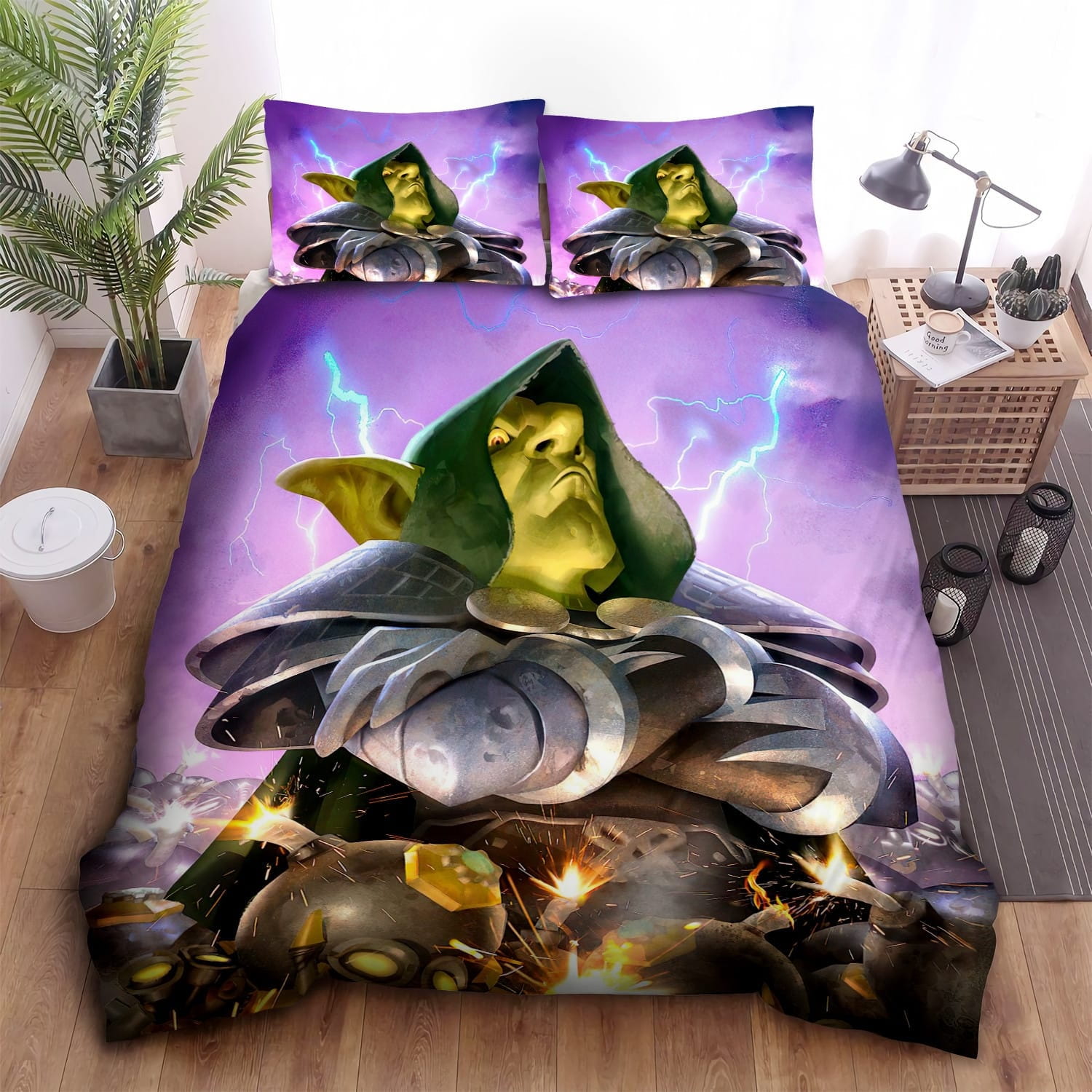Hearthstone Dr. Boom Bedding Sets, Flatsheet Gift For Wife, Husband, Besties